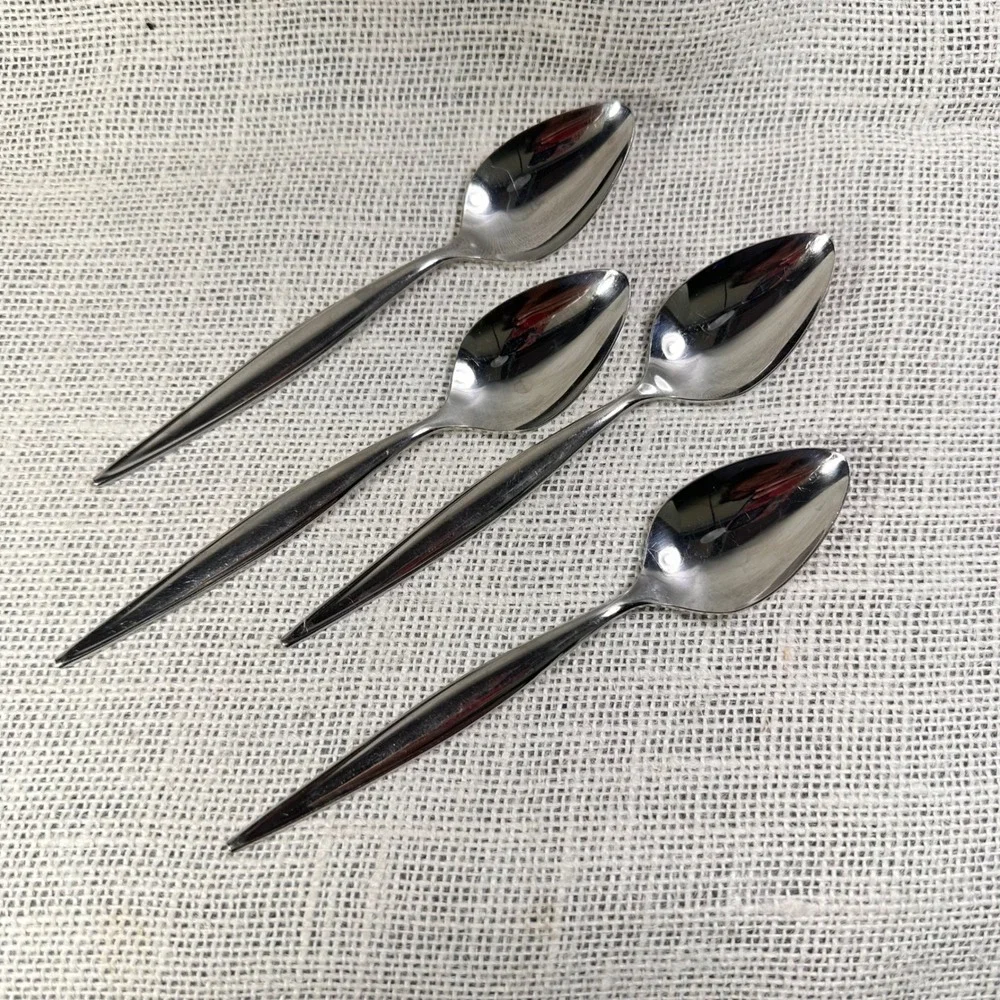 Ebbtide Estate Stainless Teaspoon‎ Set of 4 USA Replacement Flatware 6 Inch